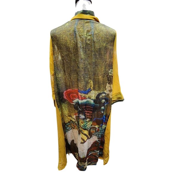 JJs House Flowy Long Dress Lined Size M Boho Gypsy NWT Hippie Free Spirit - Picture 1 of 13